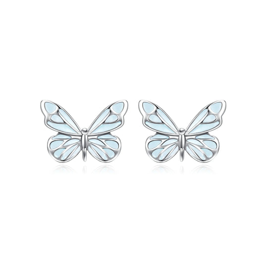 Mini&More. Butterfly Glow in the Dark Luminous Enamel Earrings