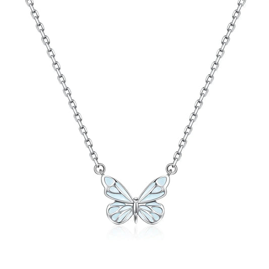 Mini&More. Butterfly Glow in the Dark Luminous Enamel Necklace